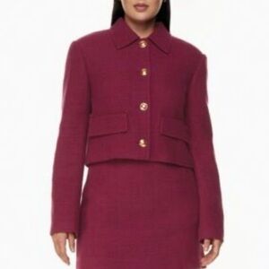 Aritzia Burgundy Blazer